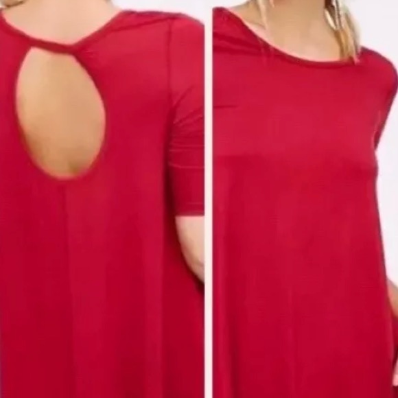 FREE PEOPLE JACQUELINE DRESS TUNIC STRETCH JERSEY - Picture 3 of 8